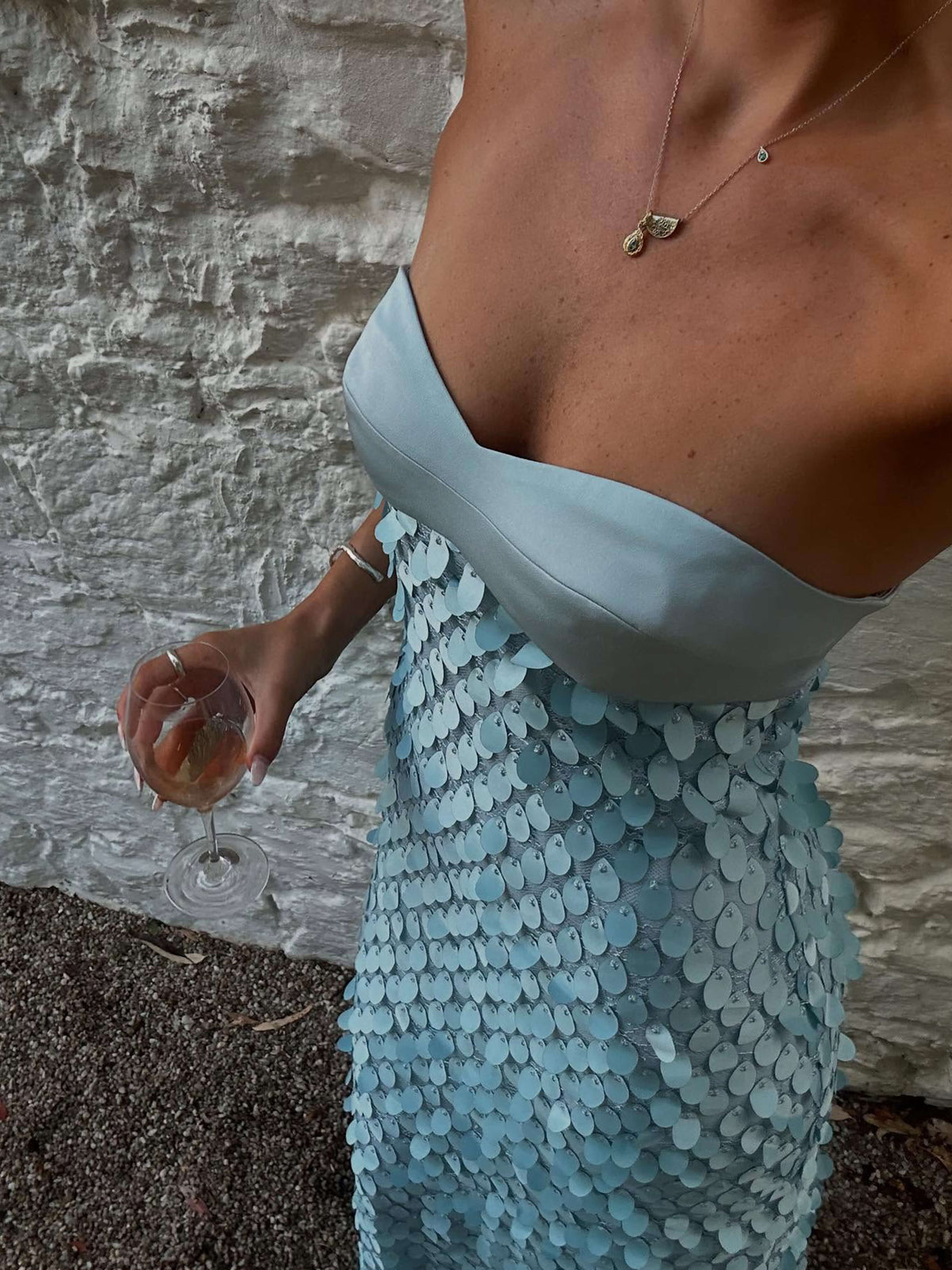 Strapless Sweetheart Maxi Dress