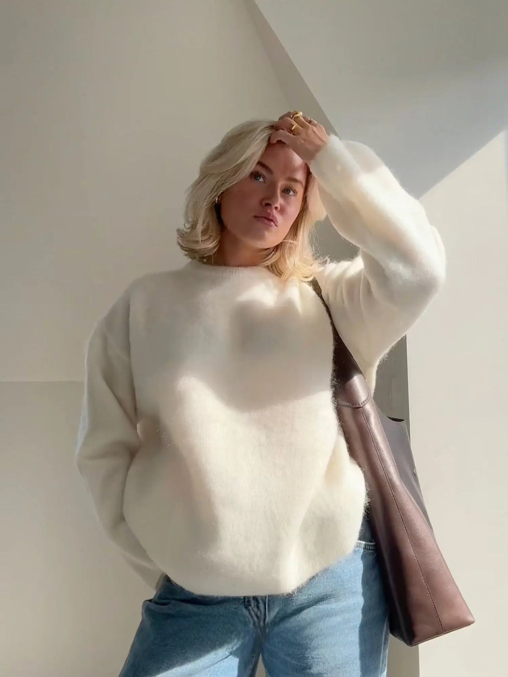 Fuzzy Knit Sweater