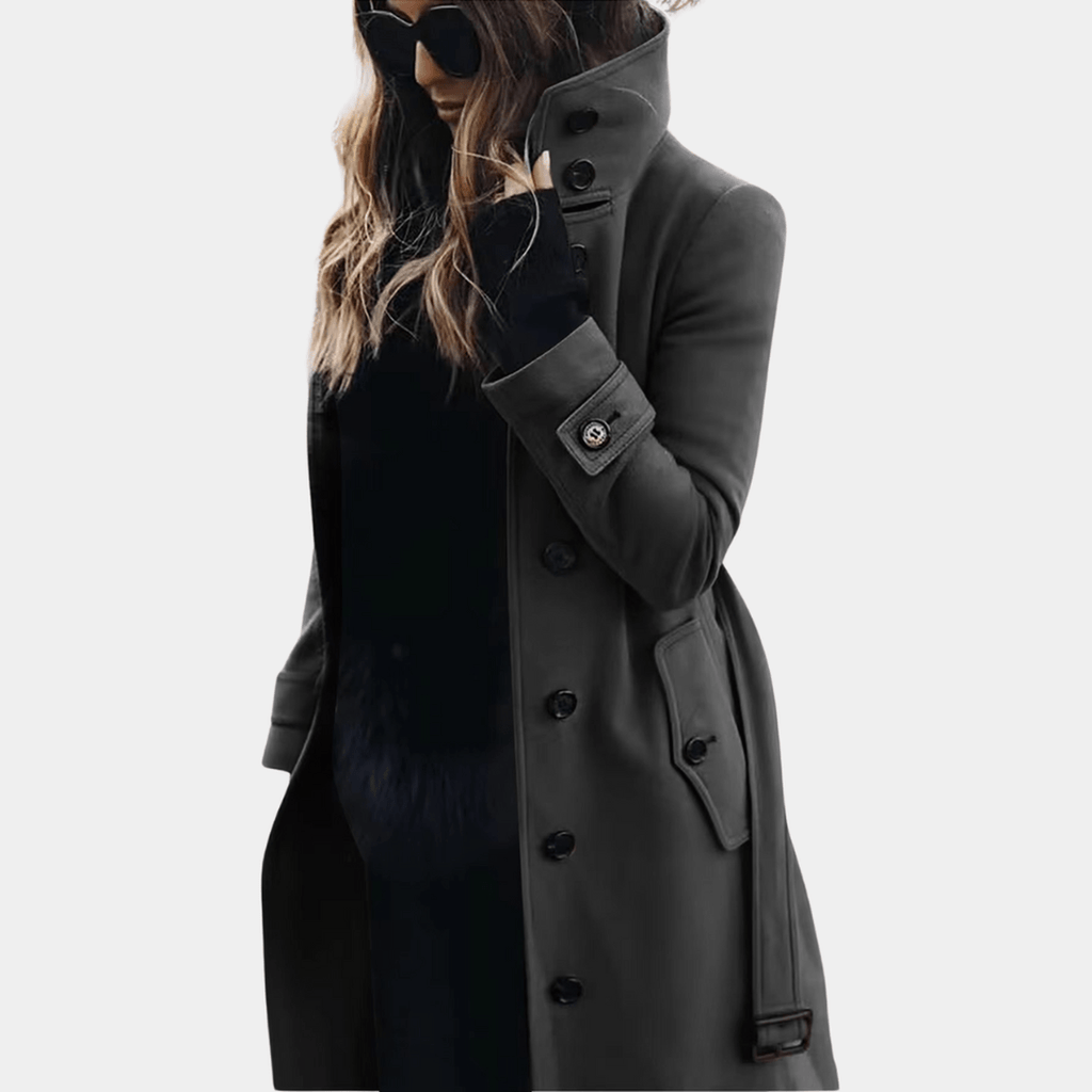 Double-Breasted Long Coat