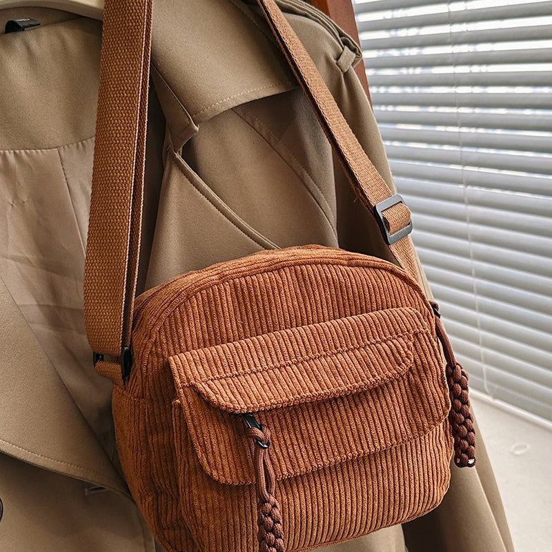 Small Crossbody Bag with Front Zip Pocket
