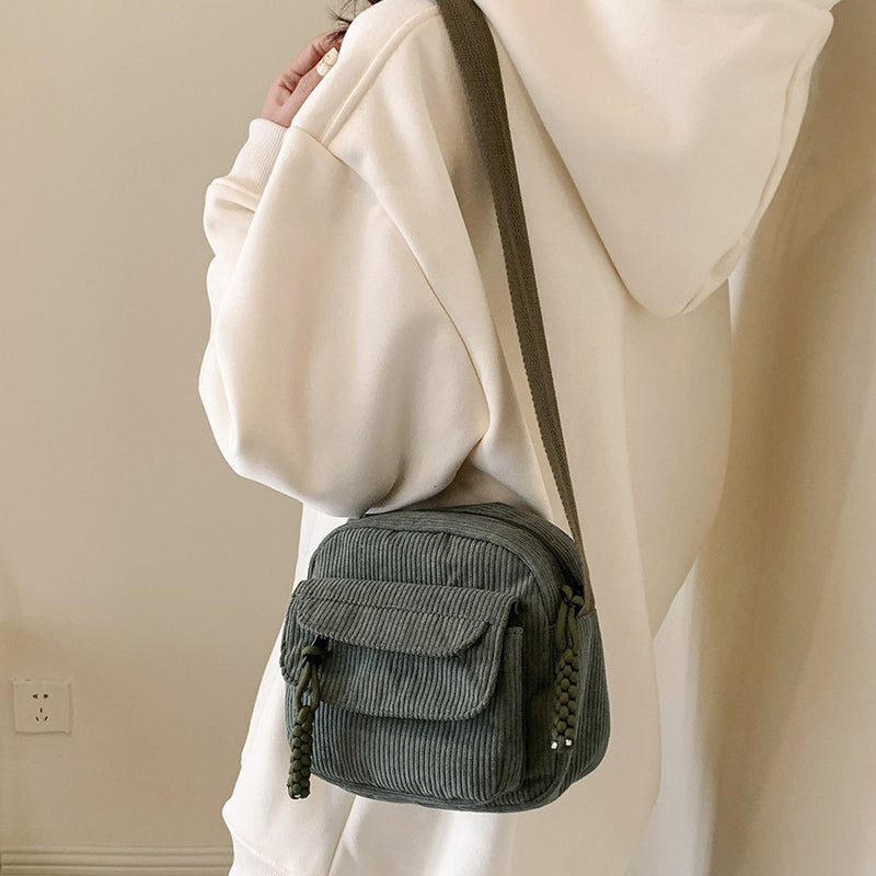 Small Crossbody Bag with Front Zip Pocket