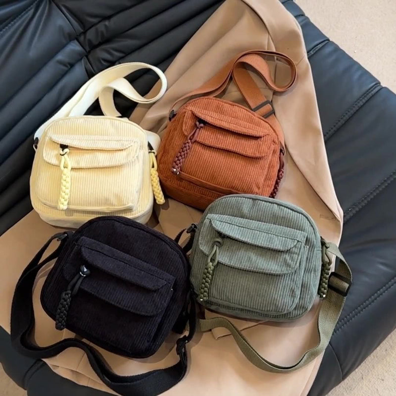 Small Crossbody Bag with Front Zip Pocket
