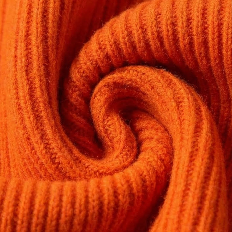 Knit Turtleneck Midi Dress