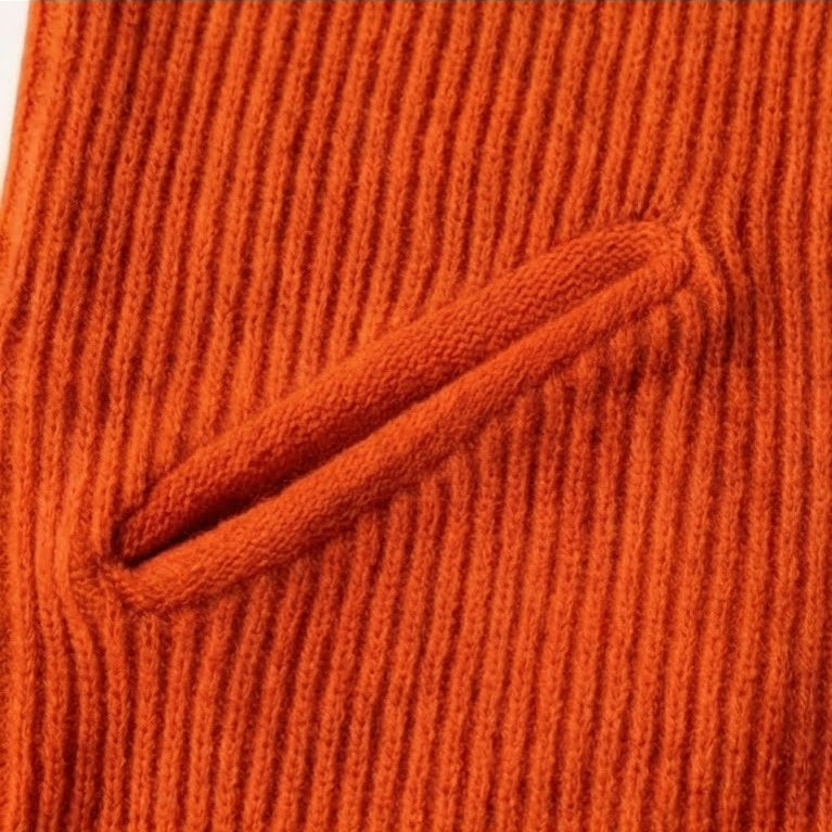 Knit Turtleneck Midi Dress