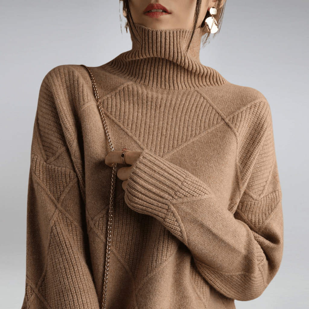 Soft Cashmere Turtleneck Sweater