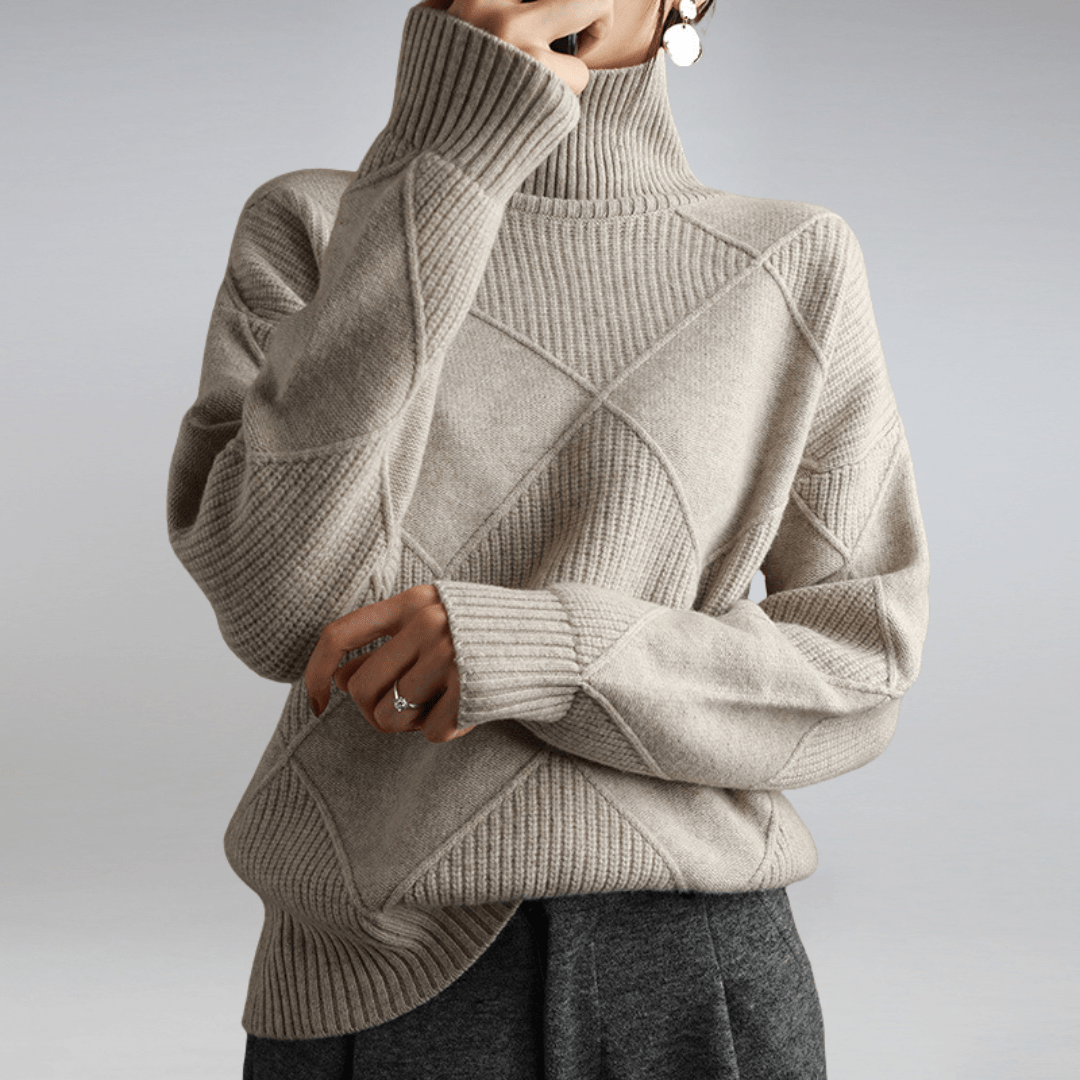 Soft Cashmere Turtleneck Sweater
