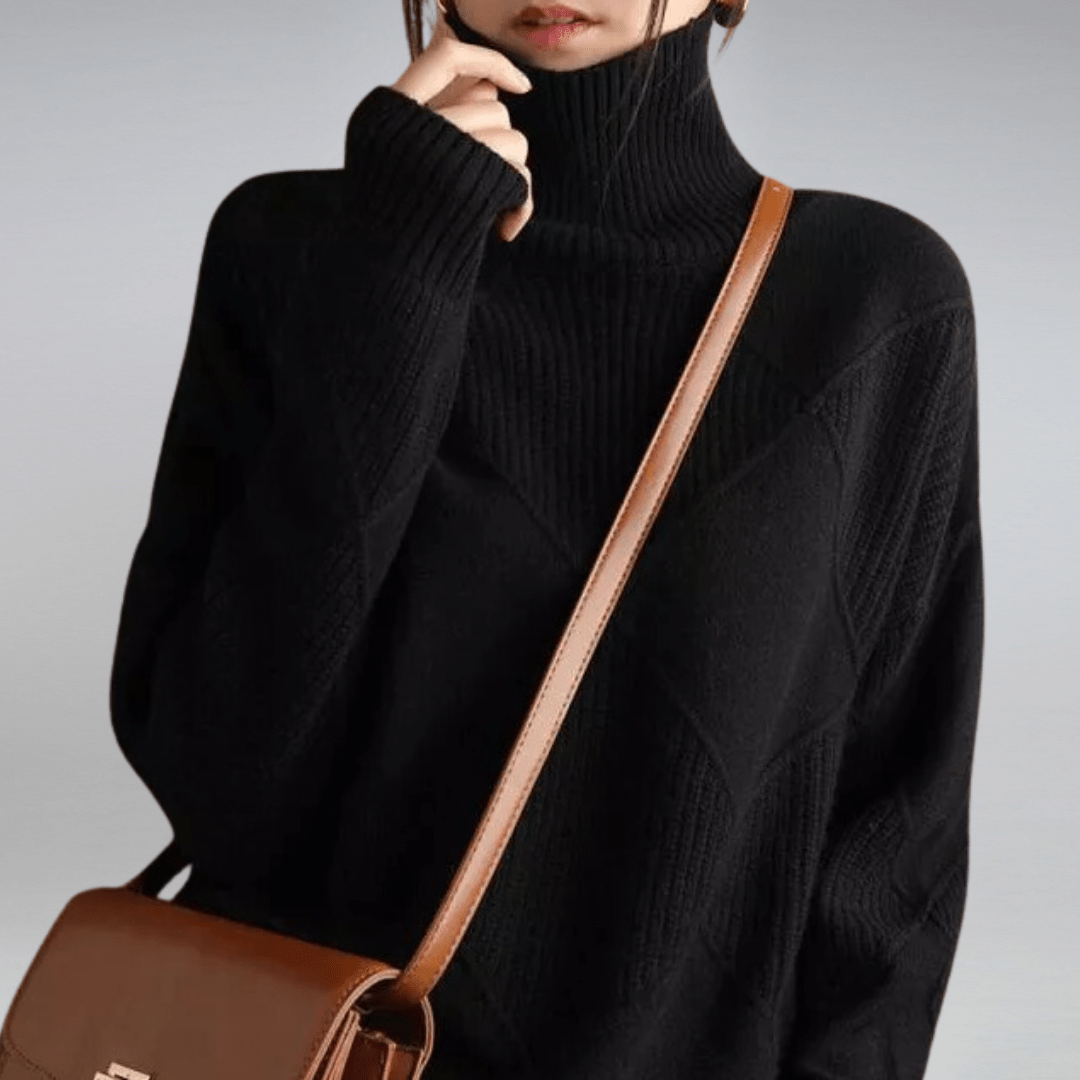 Soft Cashmere Turtleneck Sweater