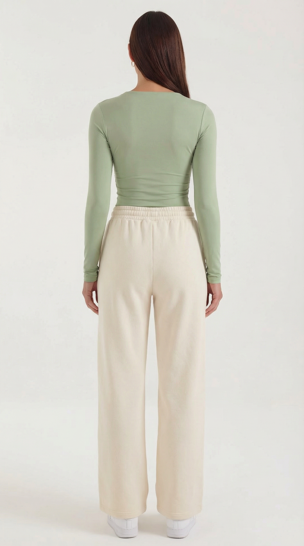 Long Sleeve Crop Top with Thumbholes