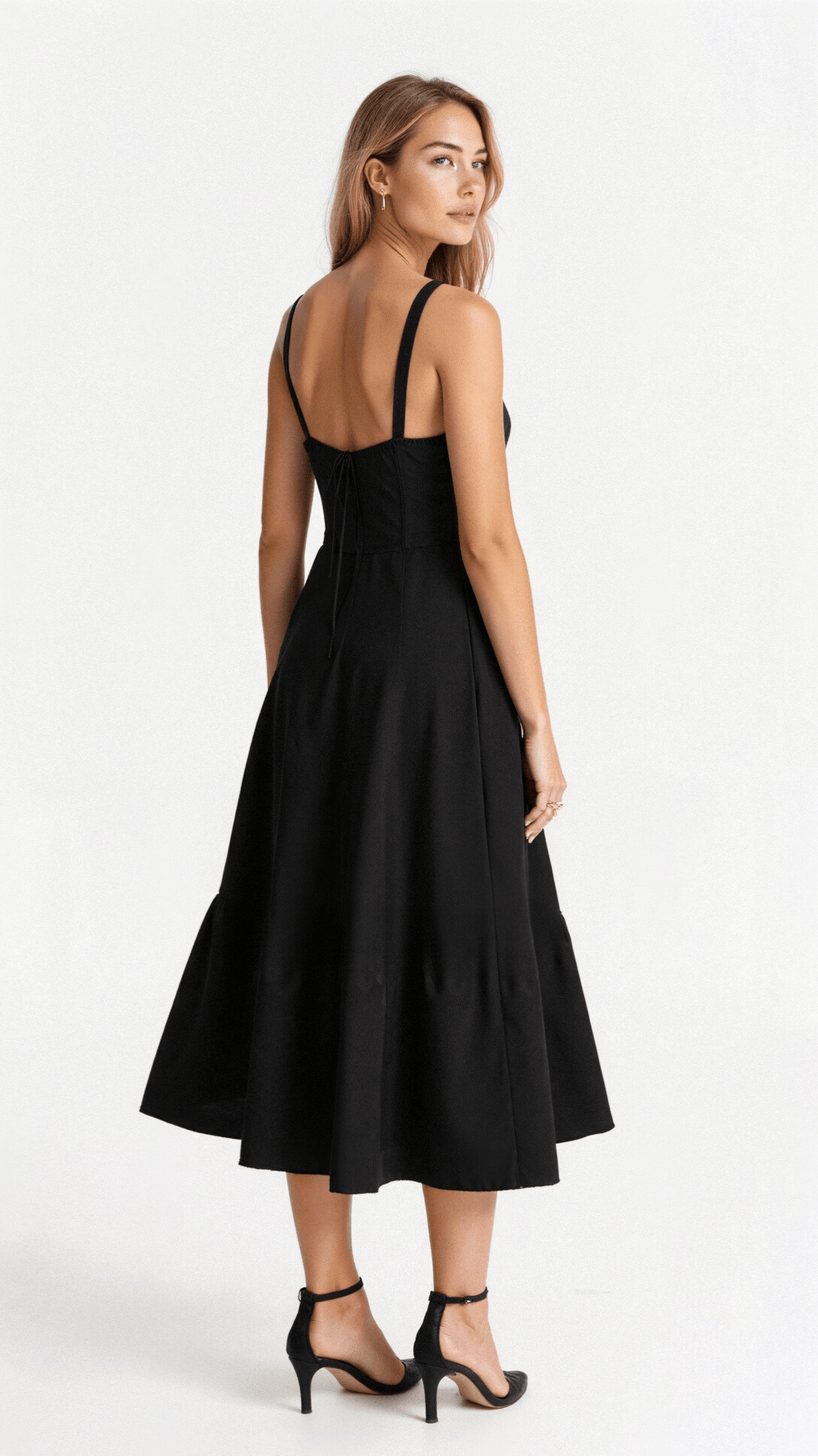 Elegant Corset Midi Dress