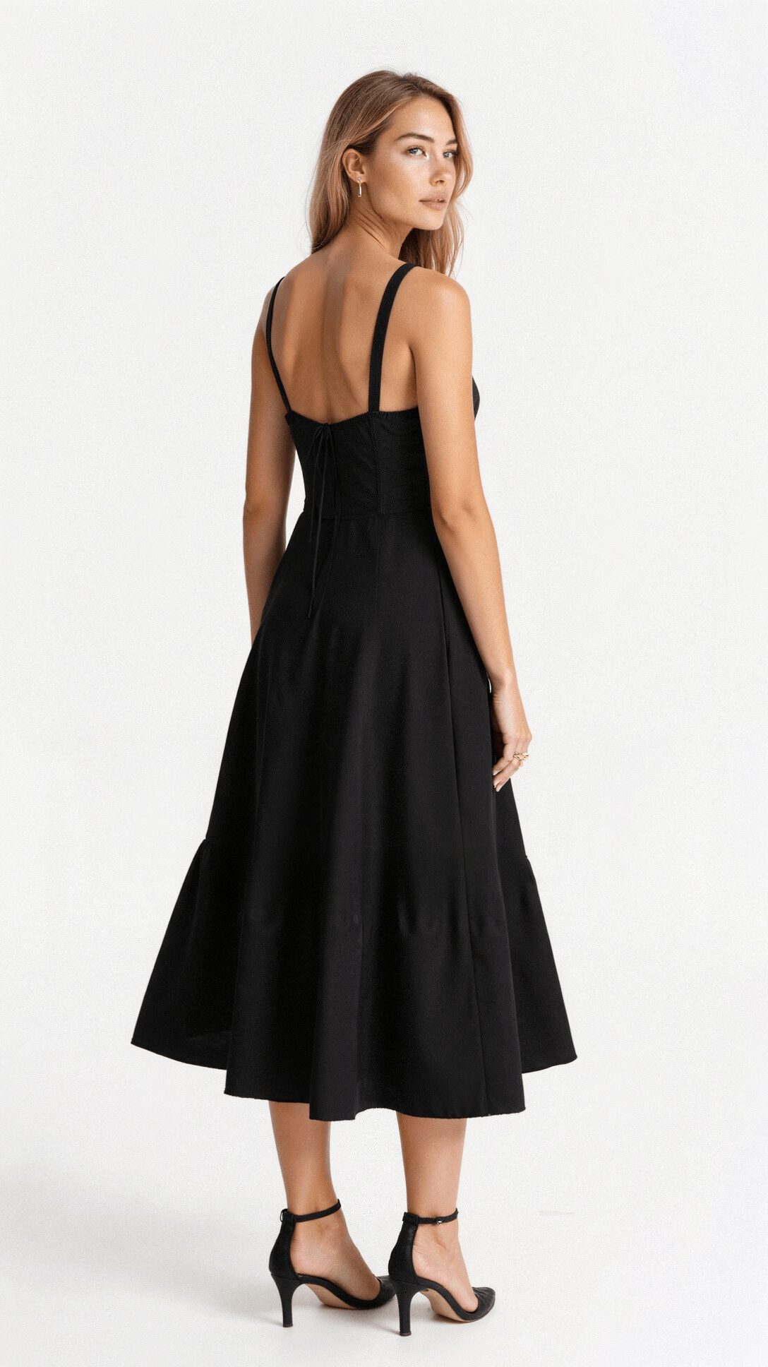 Elegant Corset Midi Dress