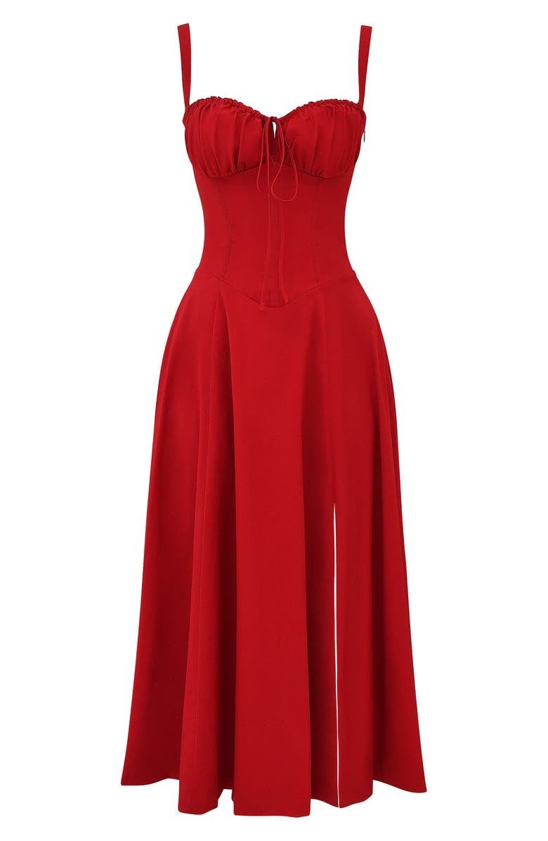 Elegant Corset Midi Dress
