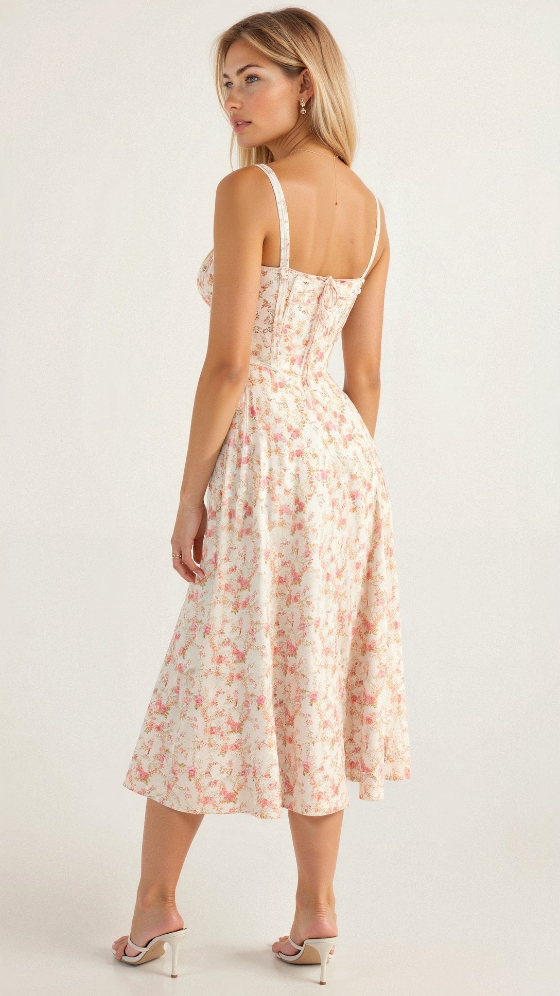 Elegant Corset Midi Dress