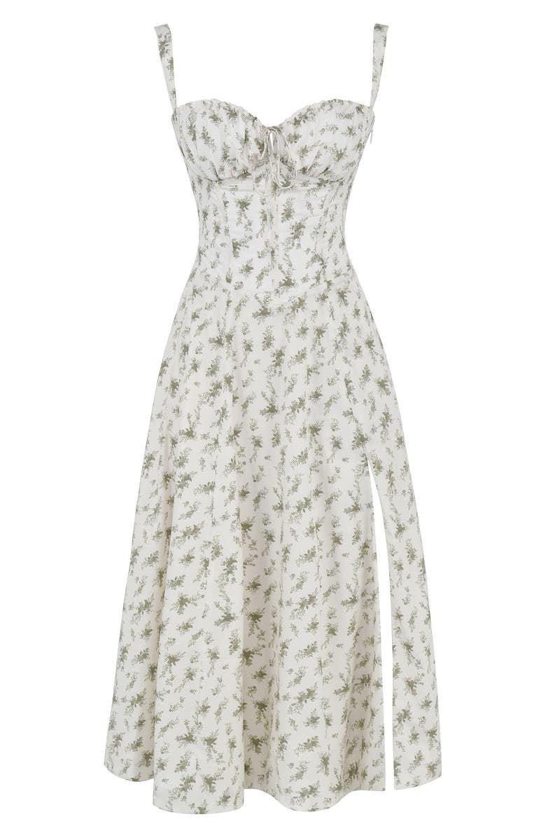 Elegant Corset Midi Dress