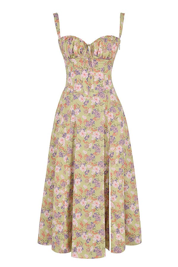 Elegant Corset Midi Dress