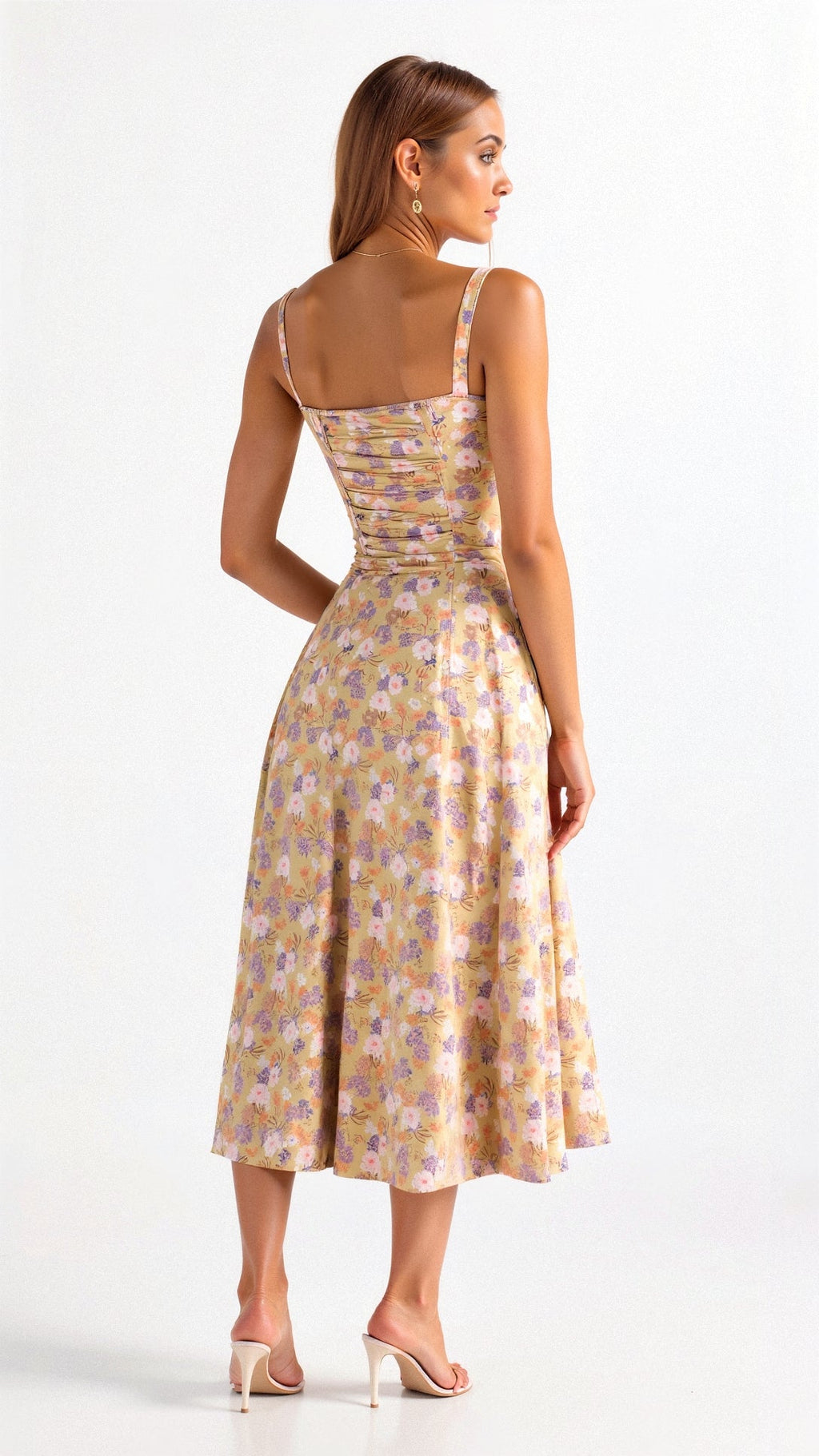 Elegant Corset Midi Dress