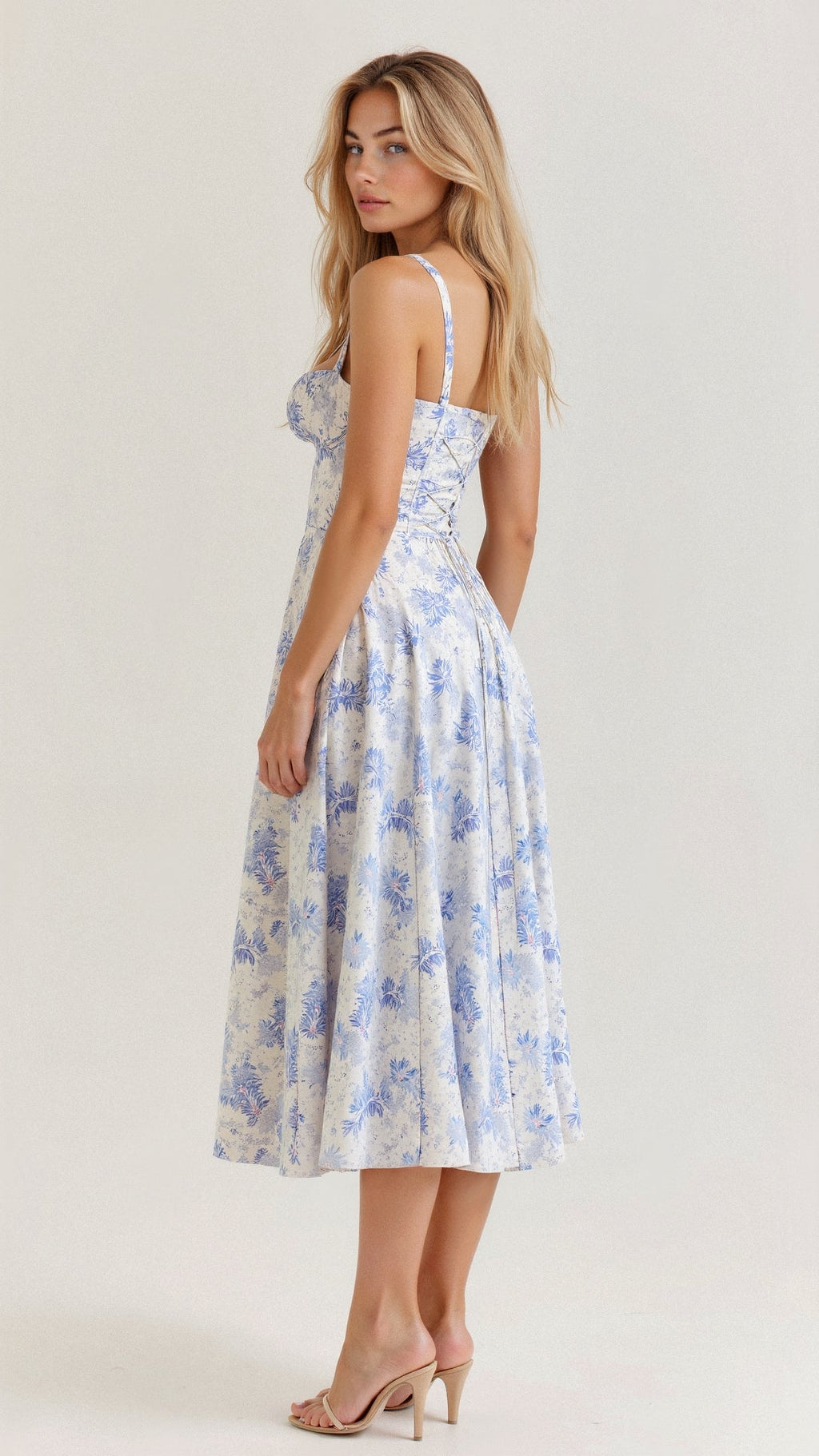 Elegant Corset Midi Dress