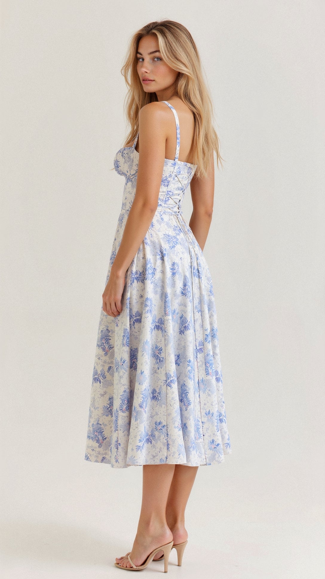Elegant Corset Midi Dress