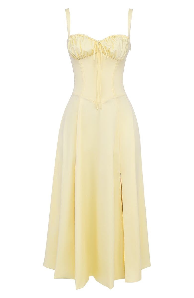 Elegant Corset Midi Dress