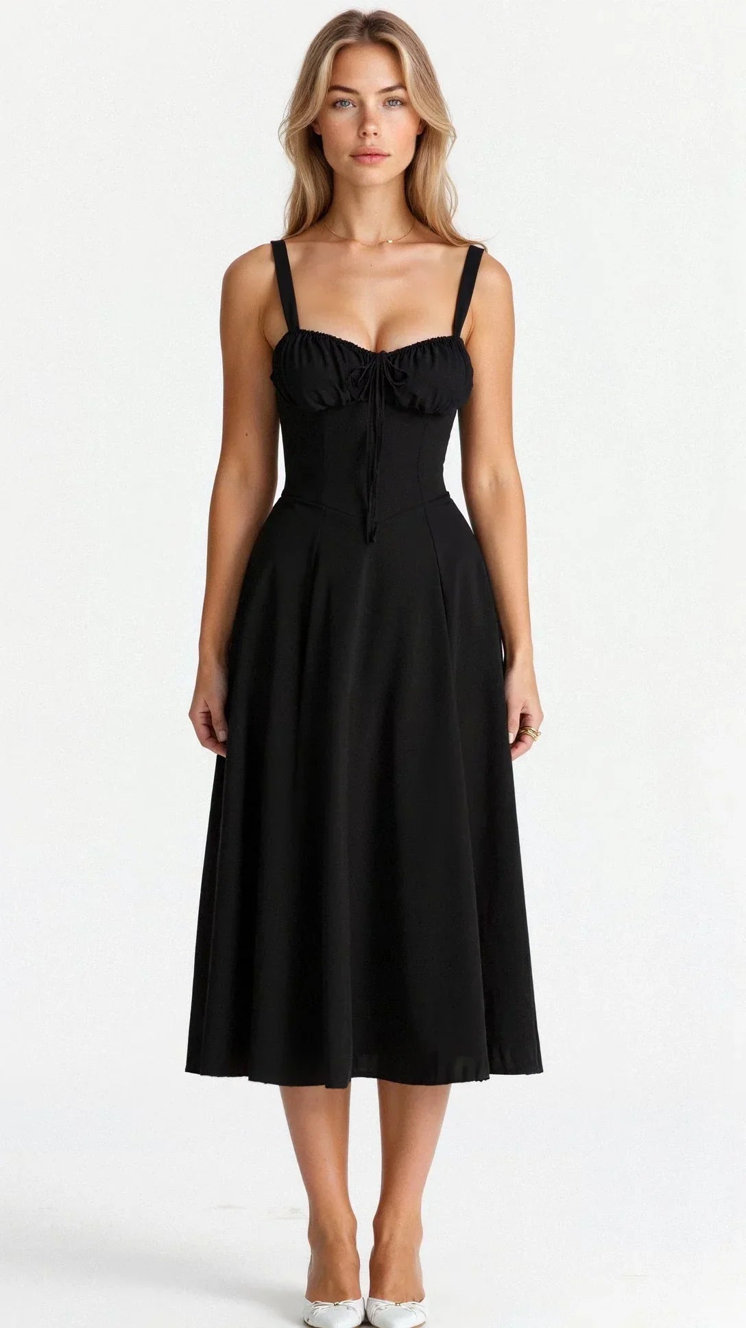 Elegant Floral Waist Shaper Dress