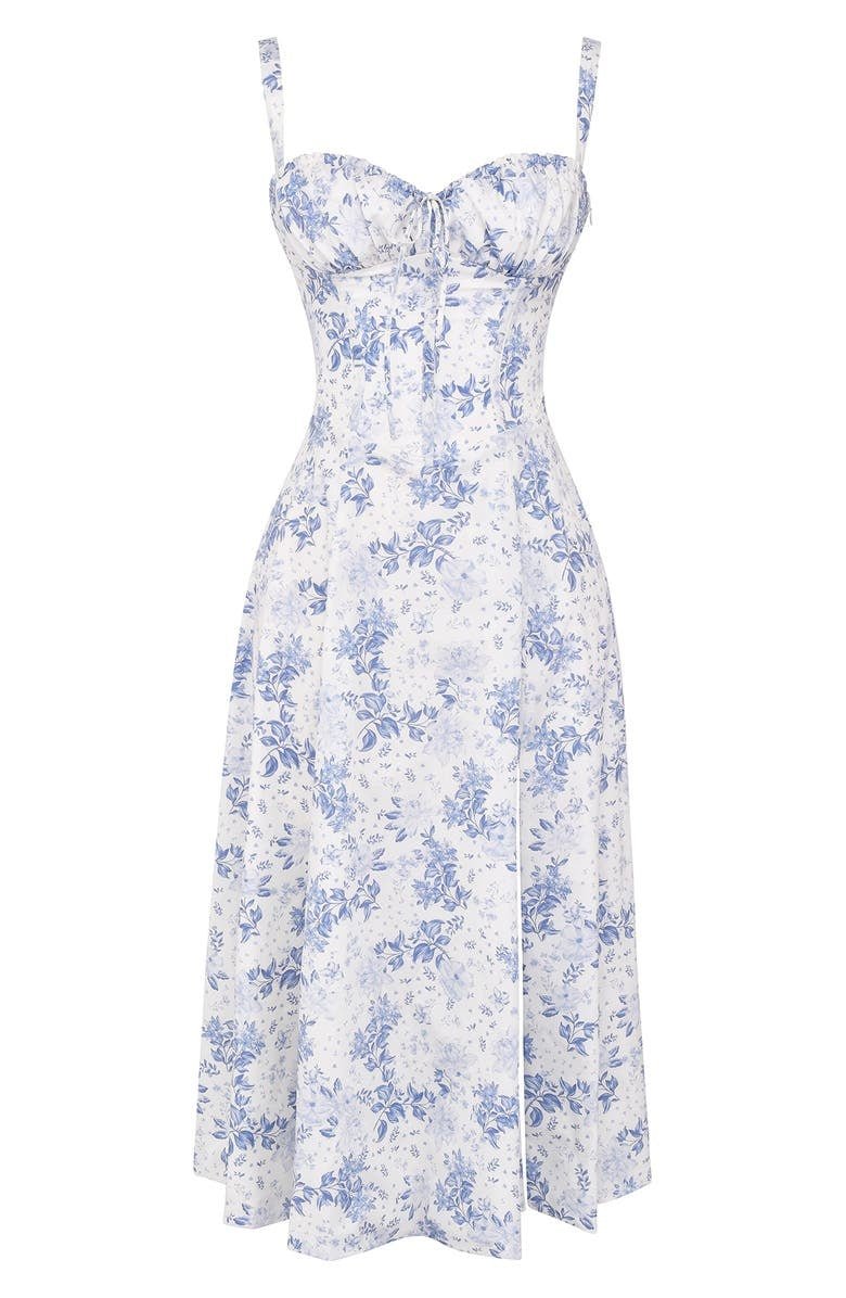 Elegant Corset Midi Dress