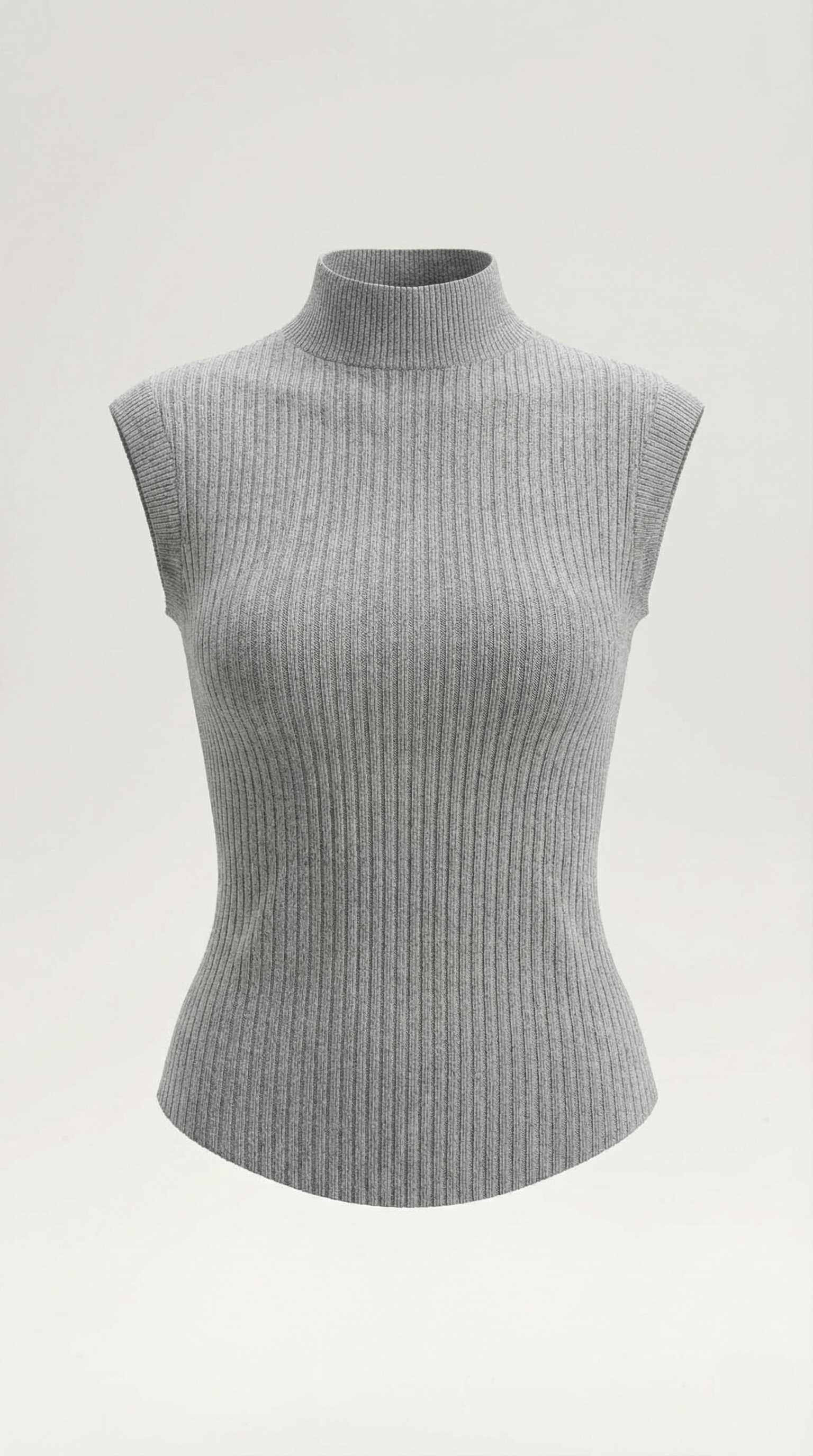 Sleeveless Mock Neck Top
