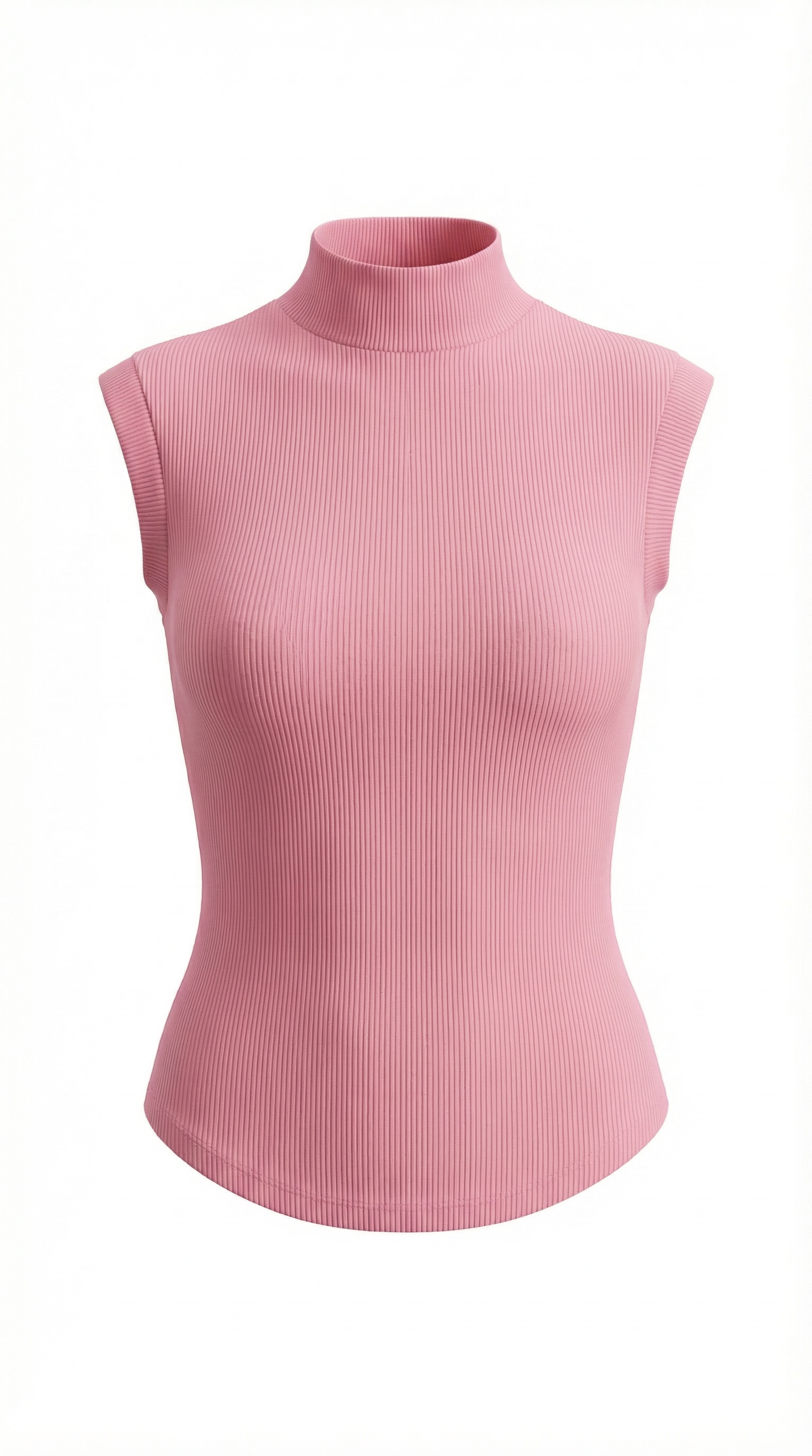 Sleeveless Mock Neck Top