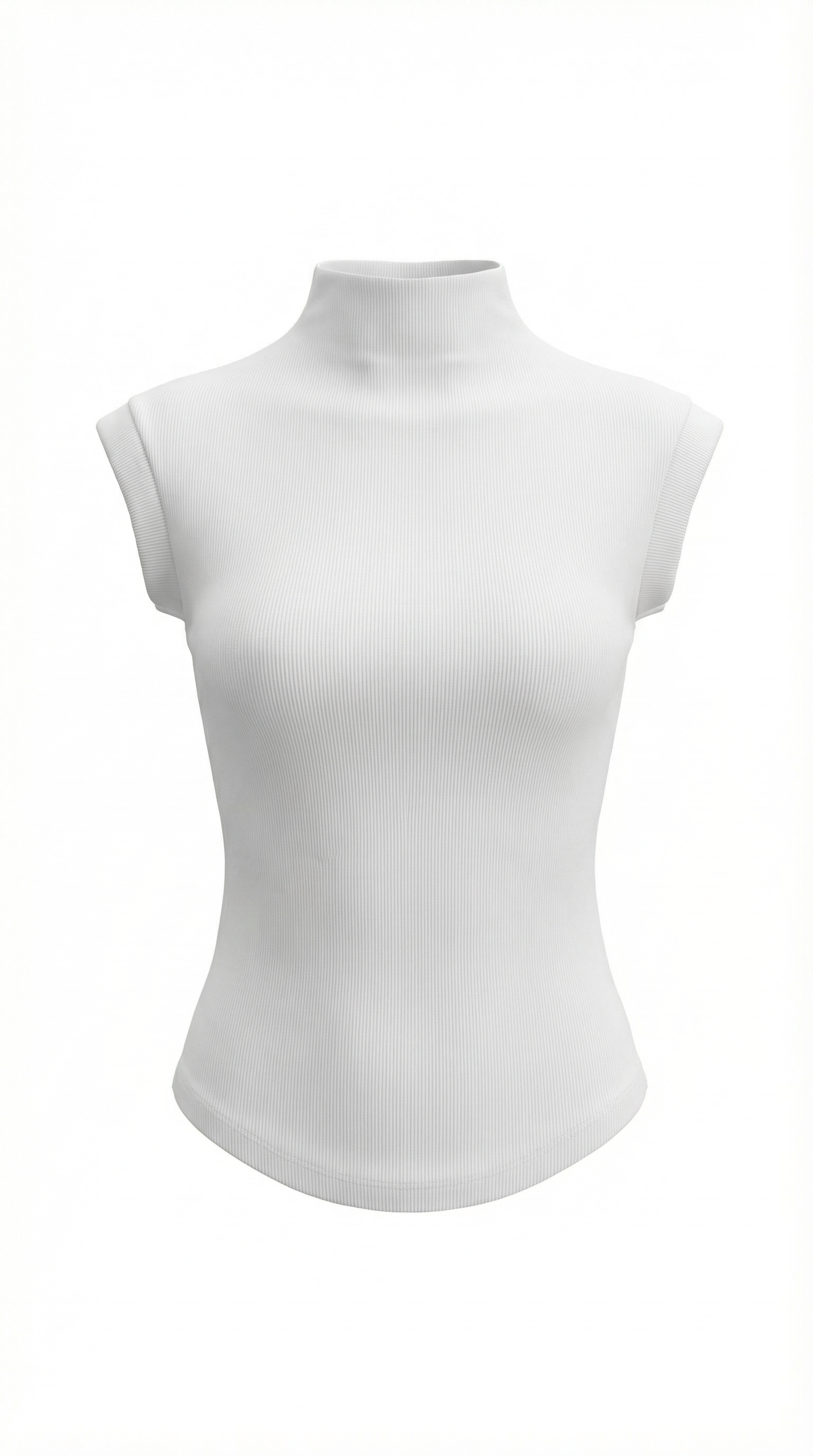 Sleeveless Mock Neck Top