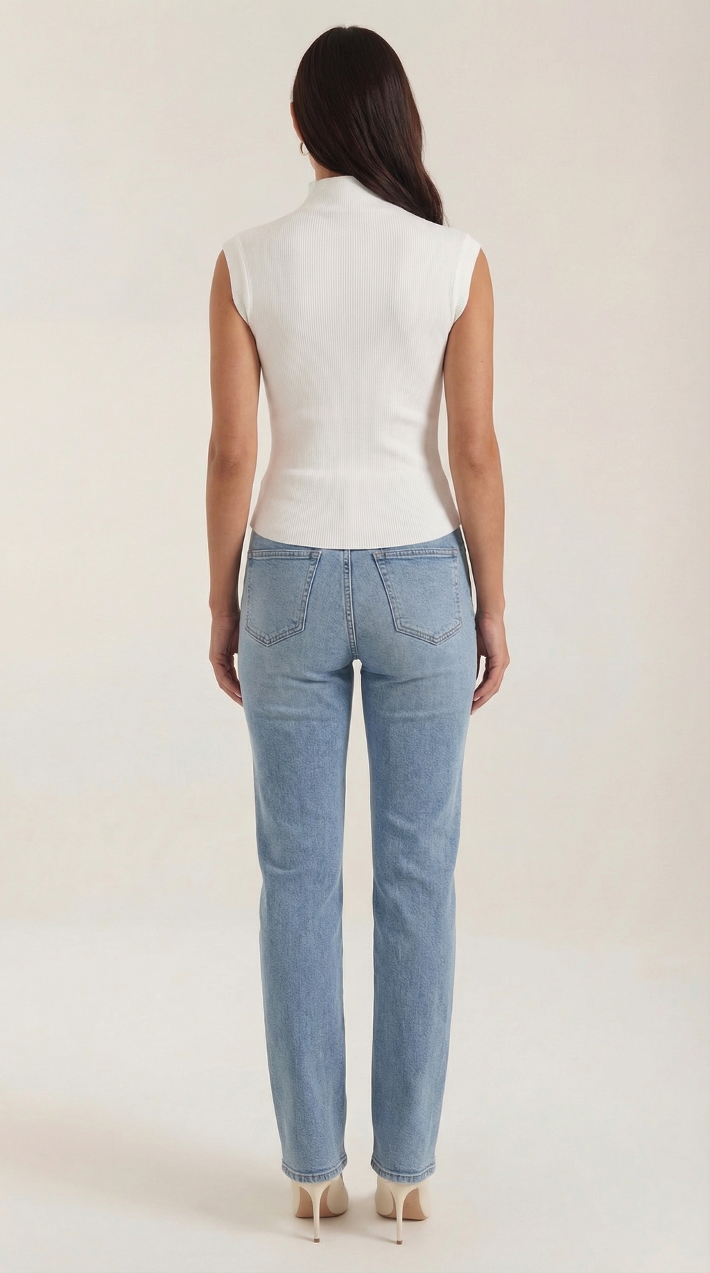 Sleeveless Mock Neck Top