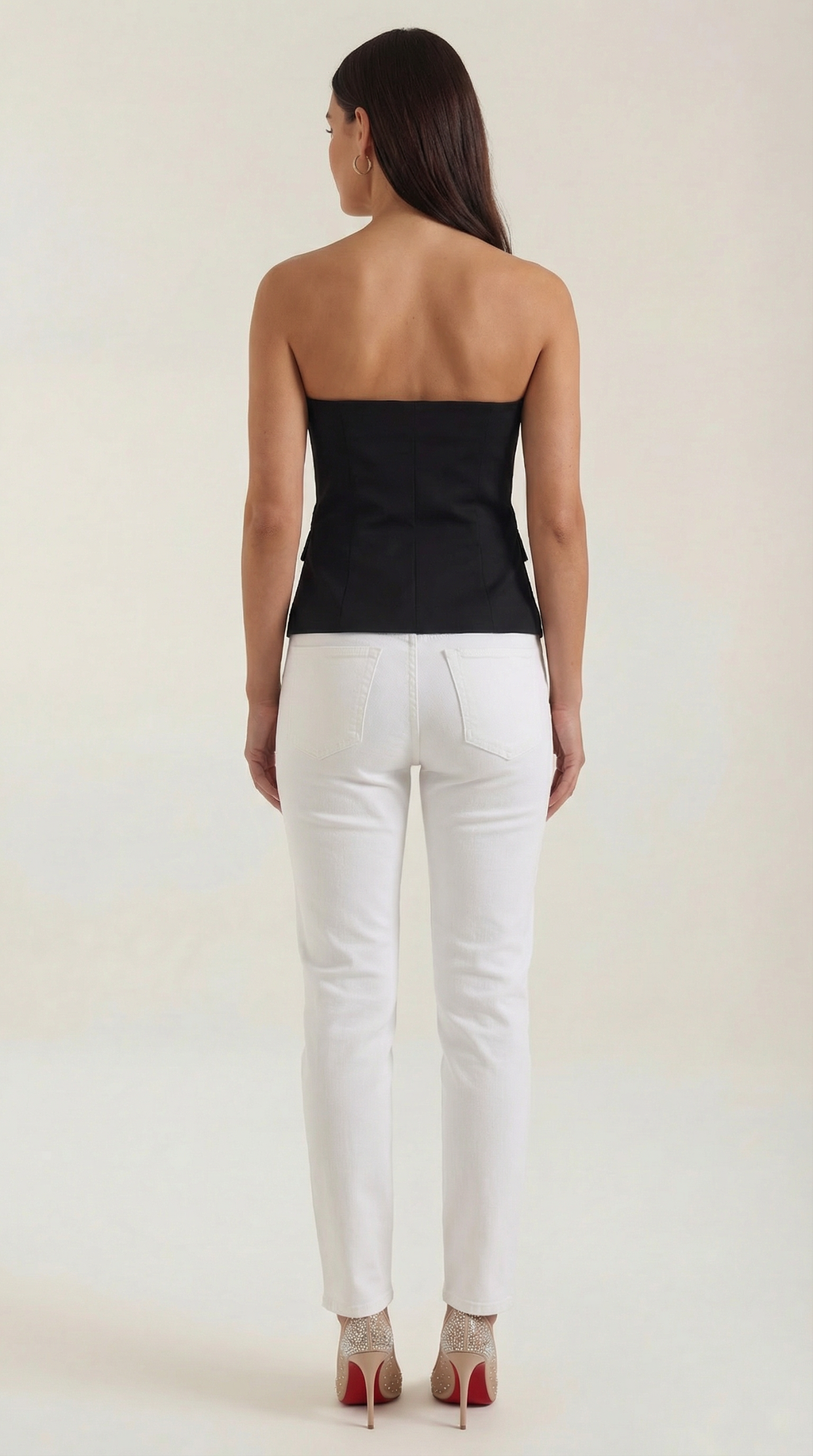 Strapless Sweetheart Blazer Top