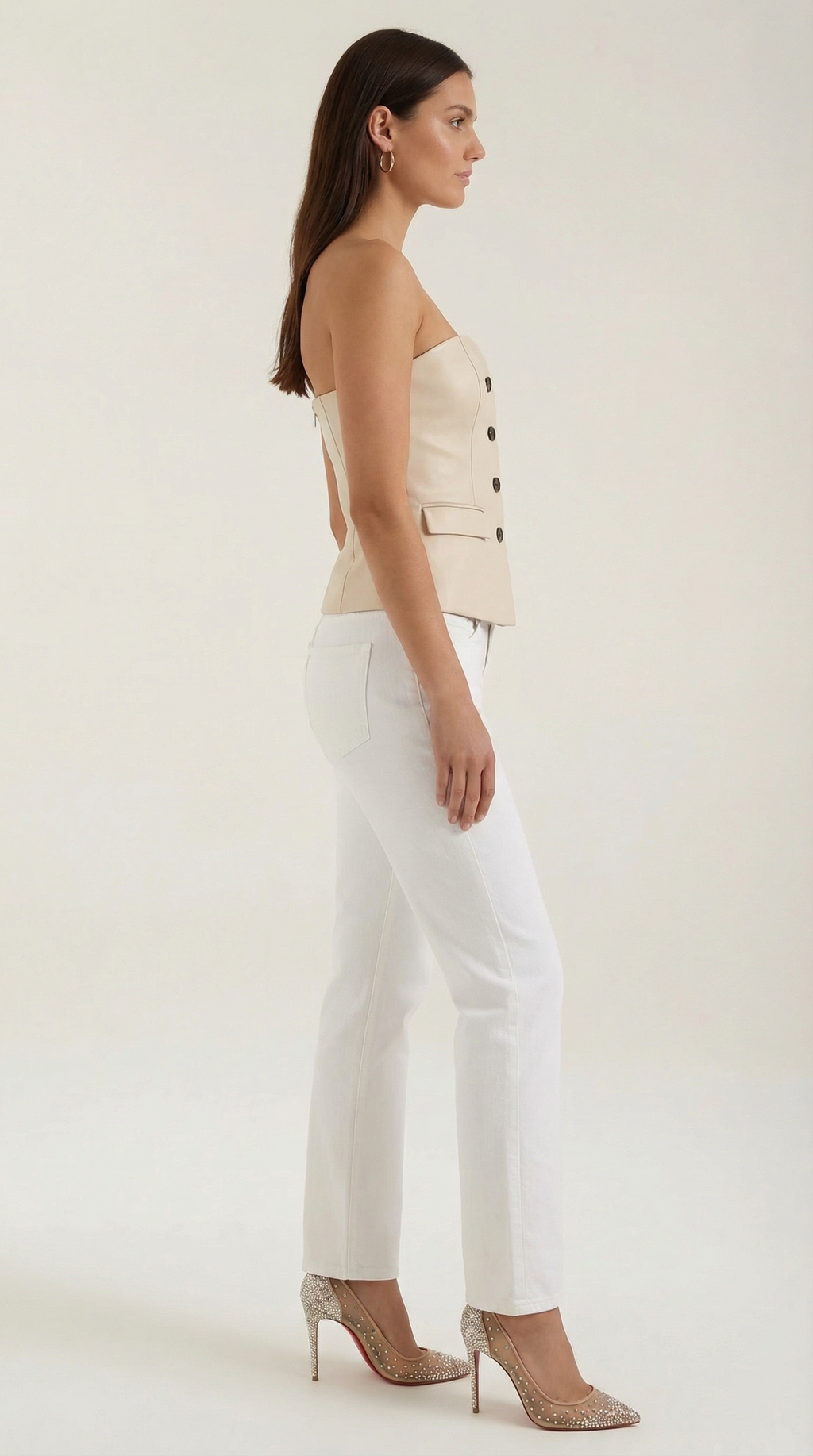 Strapless Sweetheart Blazer Top