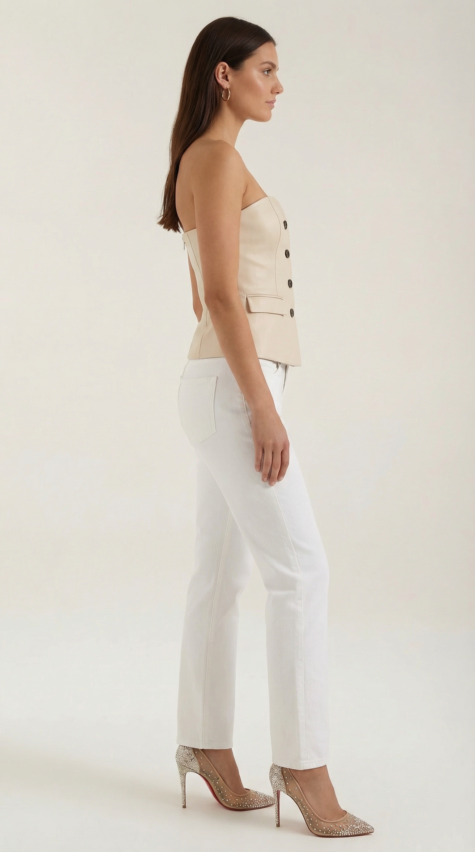 Strapless Sweetheart Blazer Top