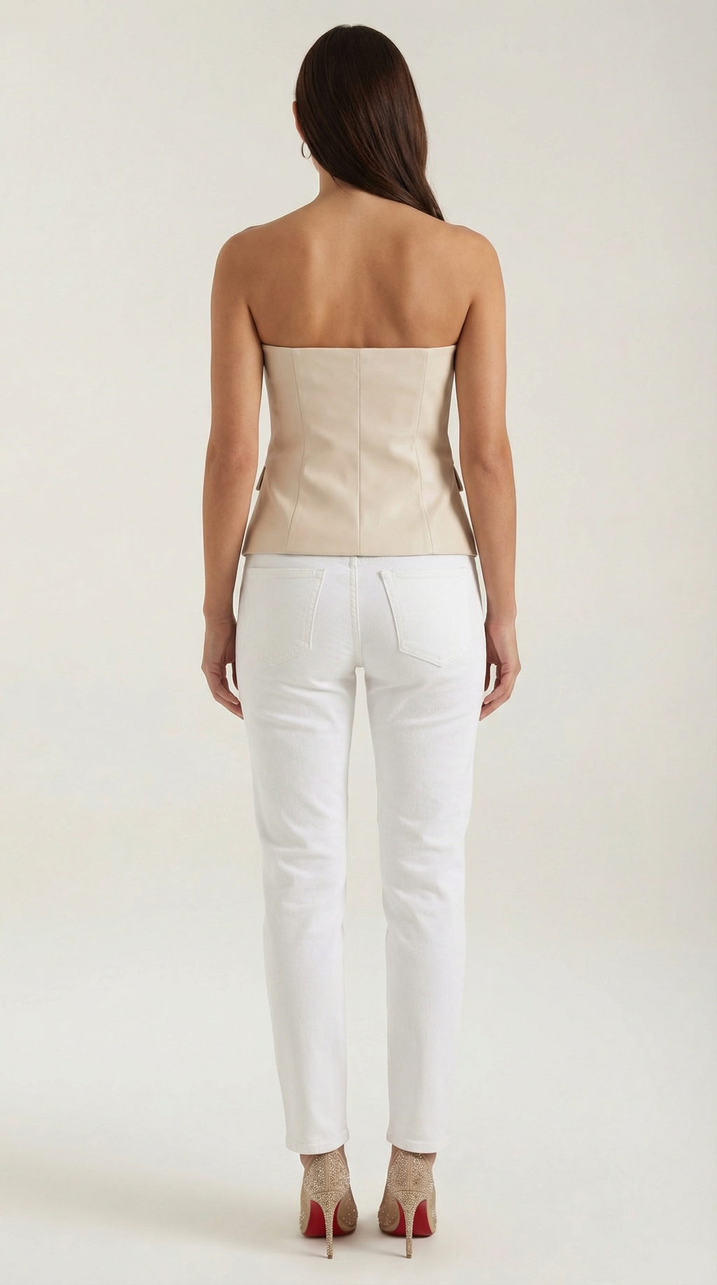 Strapless Sweetheart Blazer Top