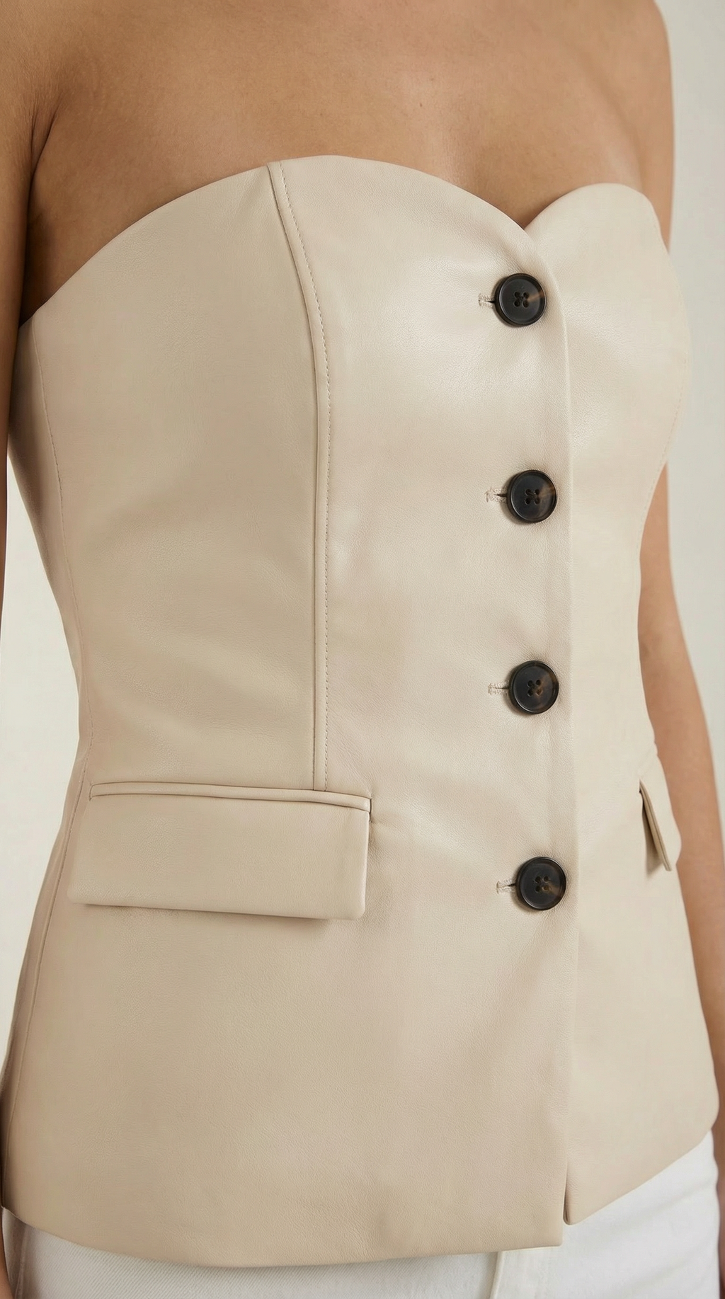 Strapless Sweetheart Blazer Top