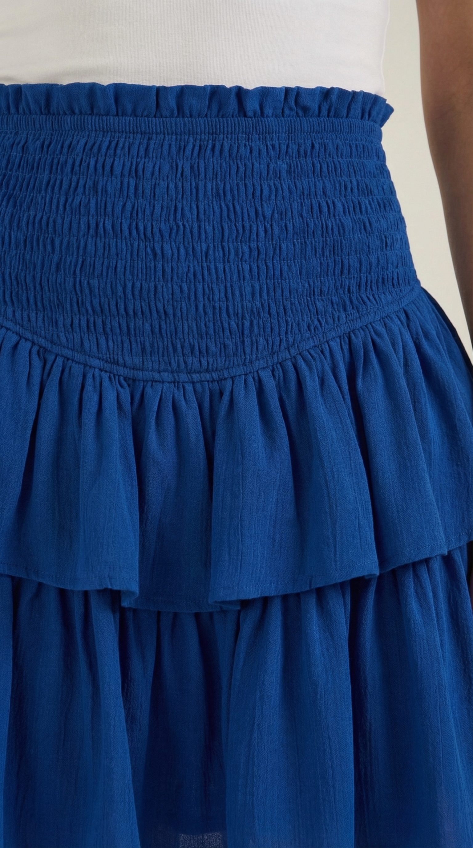 Tiered Ruffle Mini Skirt