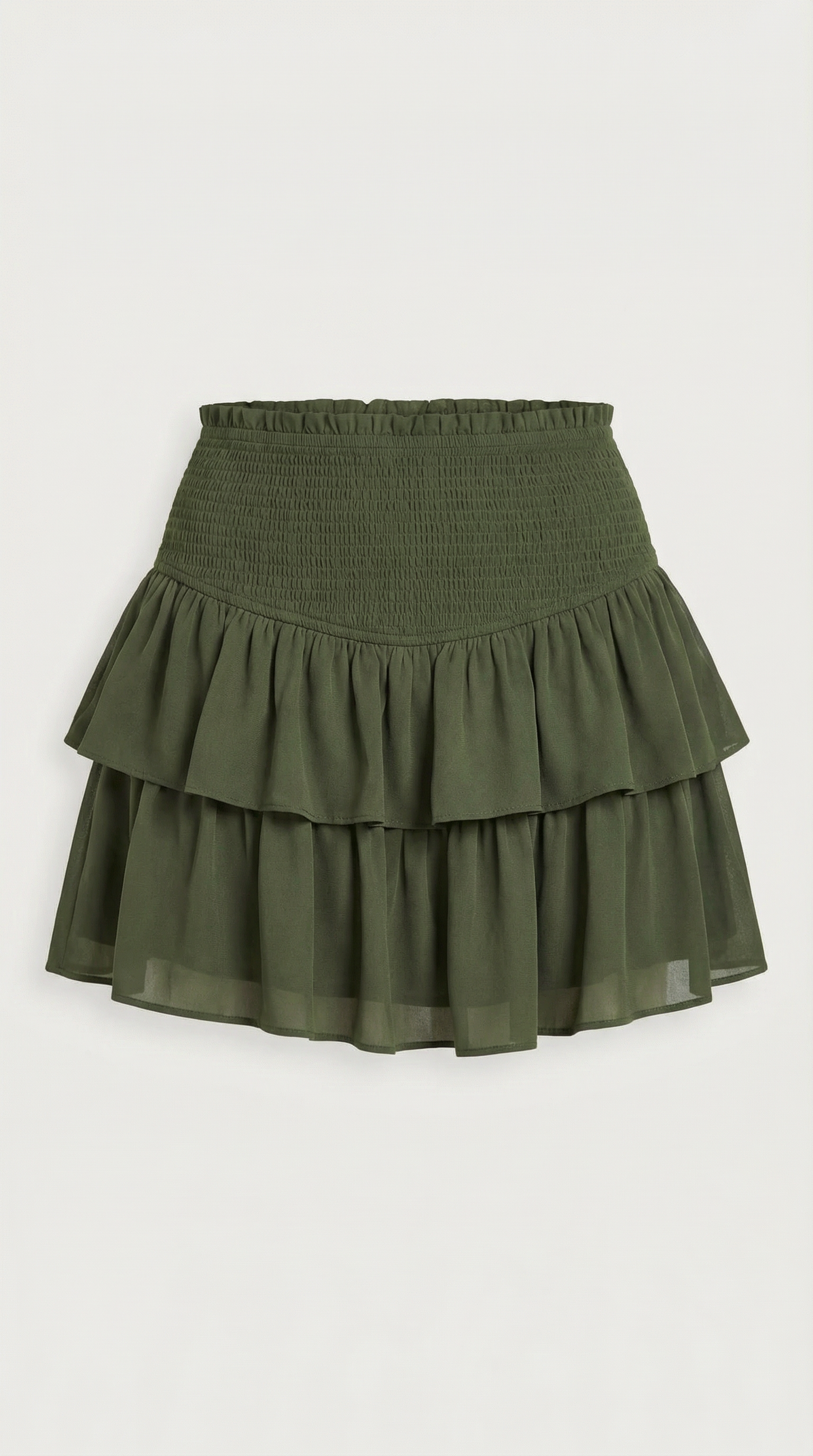 Tiered Ruffle Mini Skirt