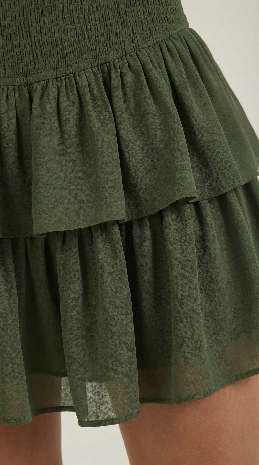 Tiered Ruffle Mini Skirt