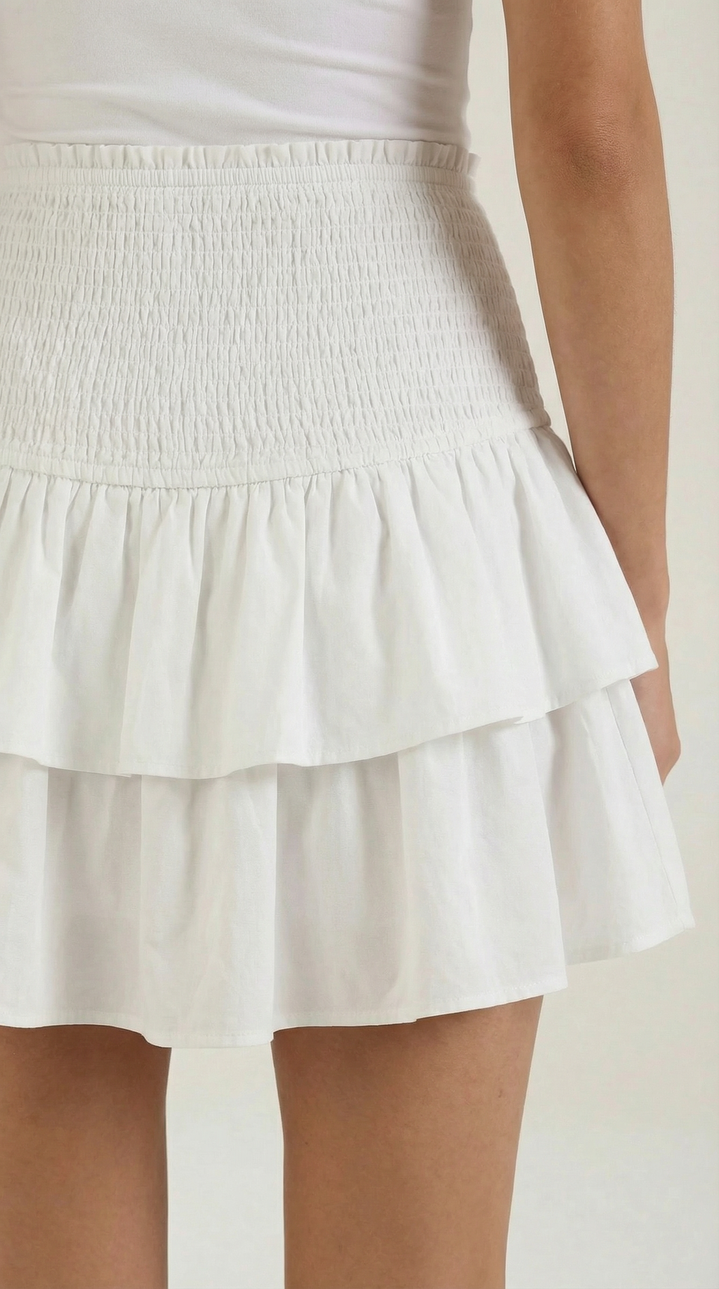 Tiered Ruffle Mini Skirt
