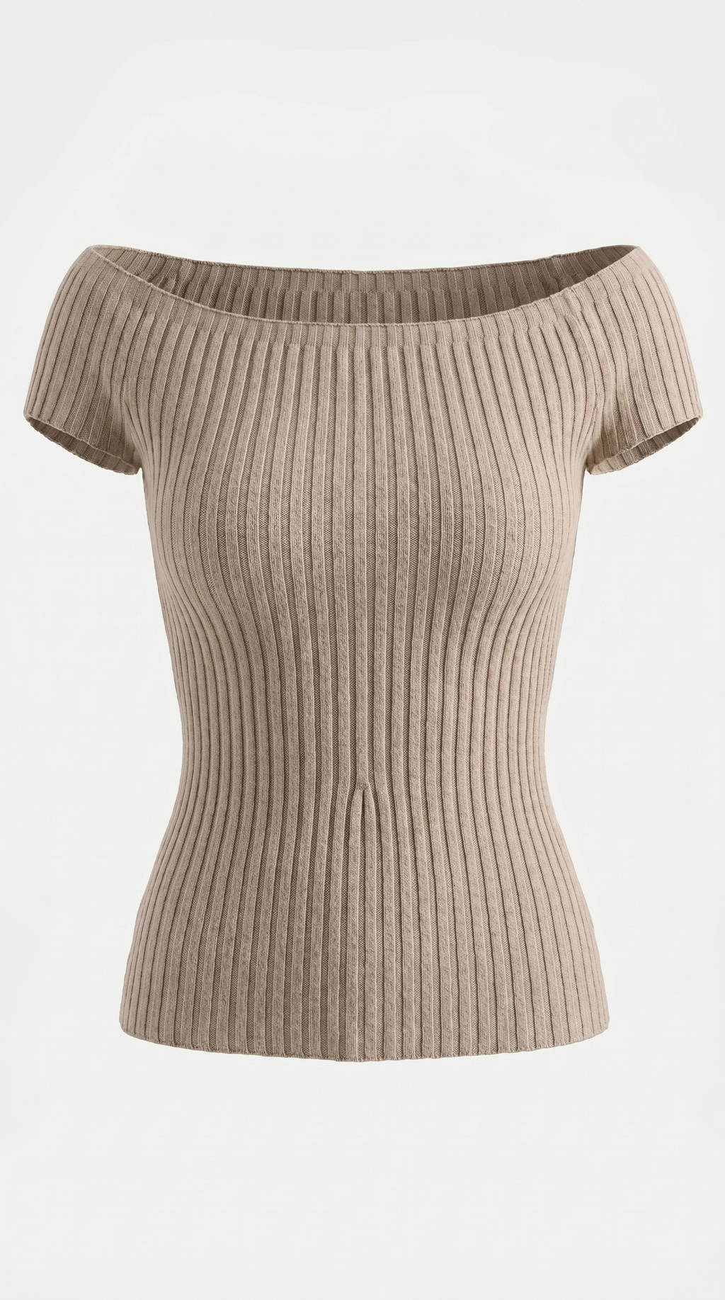 Ribbed Square Neck Puff Sleeve Top