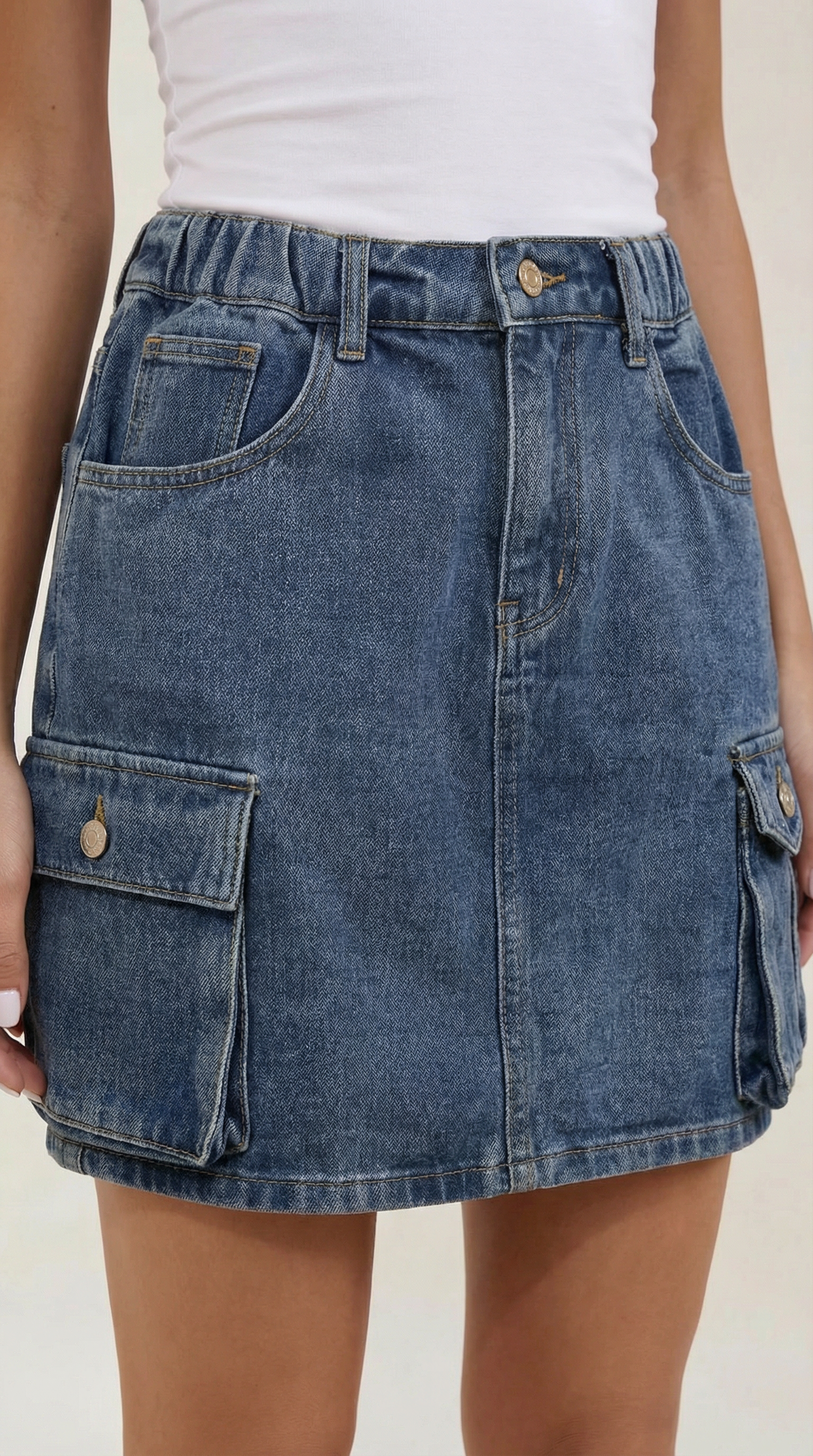 Cargo A-Line Mini Skirt