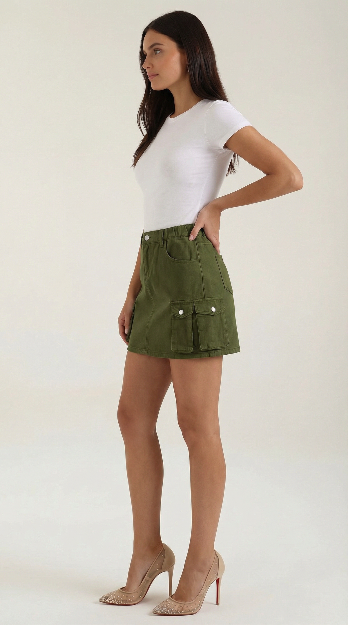 Cargo A-Line Mini Skirt