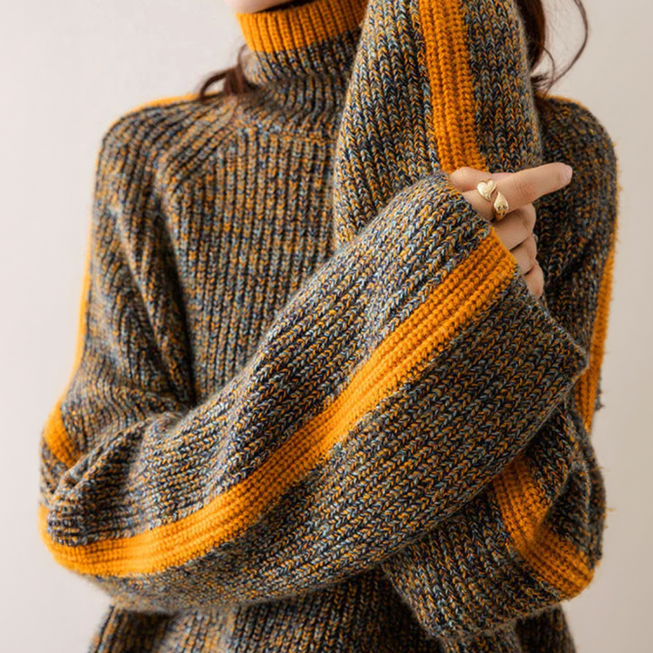 Cable Knit Turtleneck Sweater
