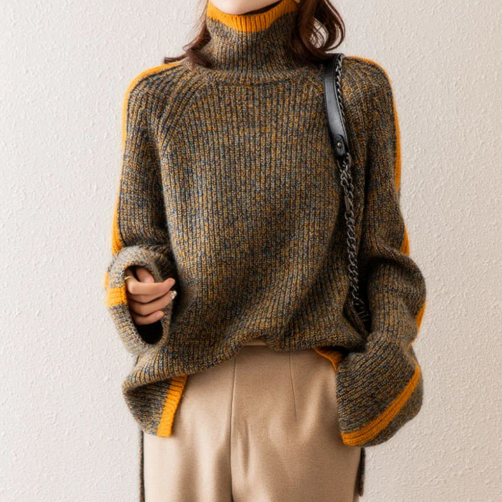 Cable Knit Turtleneck Sweater